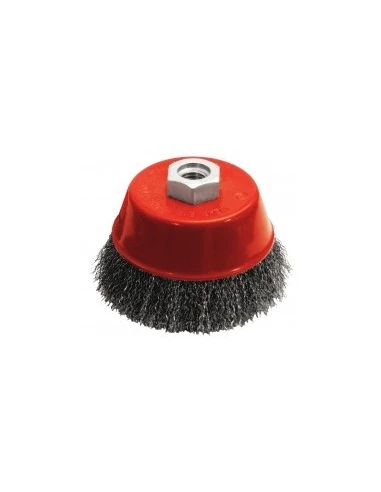Brosse Métallique Rotative Ø 80 Mm À Fils Ondulés - OUTIFRANCE