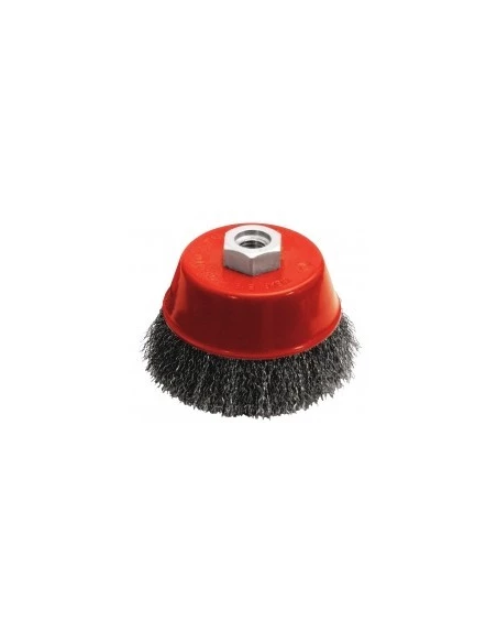 Brosse Métallique Rotative Ø 80 Mm À Fils Ondulés - OUTIFRANCE