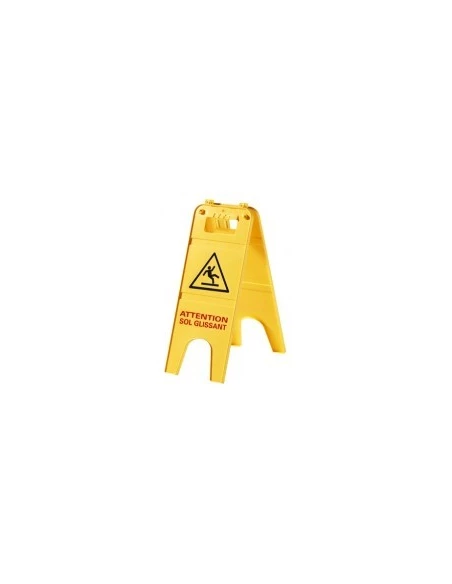 Panneau de signalisation pliant 'sol glissant'