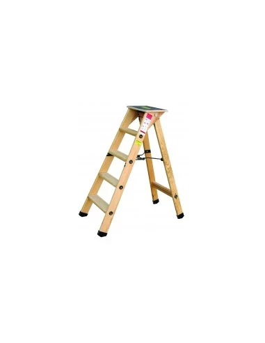 Escabeau bois professionnel 8 marches + tablette - 191cm - OUTIFRANCE