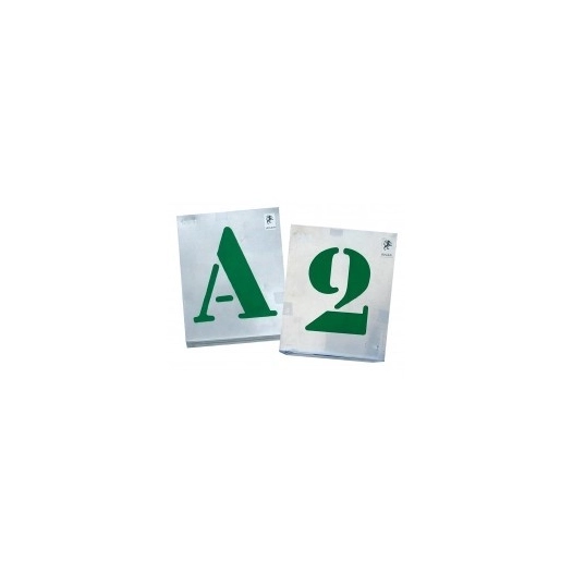 Vignette a jour alphabet 60mm scs/carte