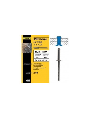 Rivets inox/inox 4,8x10 (25)7631895