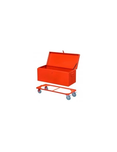 Coffre de chantier pro 850mm850x350x350mm rouge