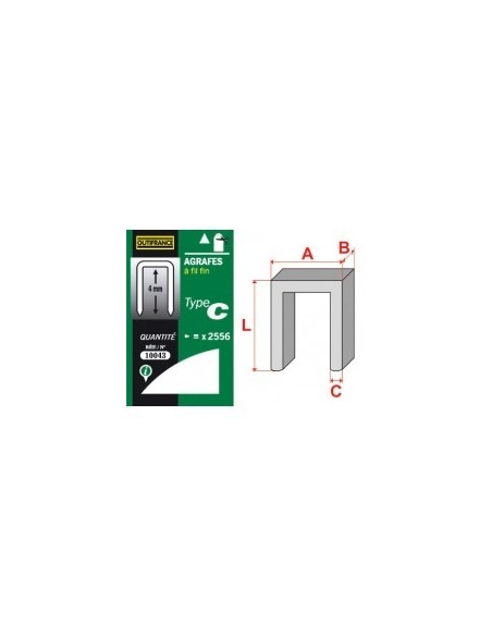 Agrafe outif n 21 8mm bte 5000pc53/08