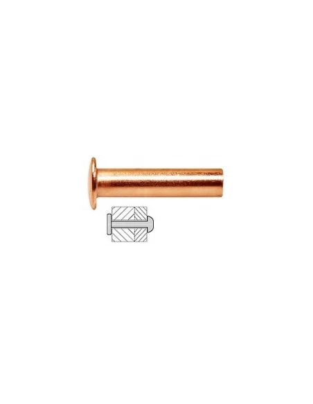Rivets pleins cuivre 5x20 (25)31902