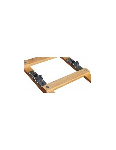 Echelle de toit pliante 2x 2.50m2 x 2.5m (5m) pas 25cm