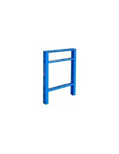 Pied d'établis acier bleue réglable h 815 à 910 mm - OUTIFRANCE