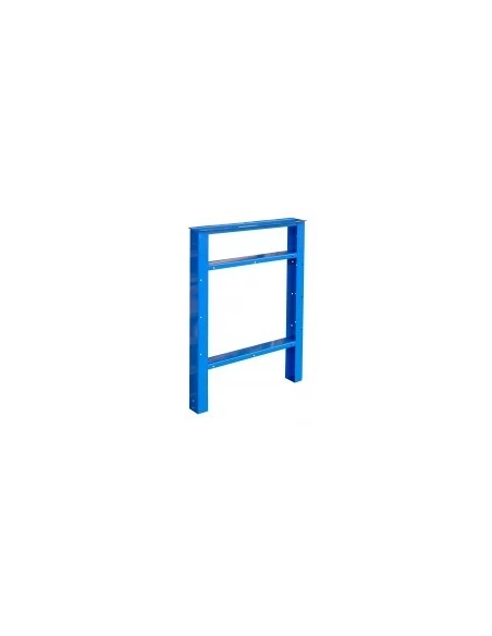 Pied d'établis acier bleue réglable h 815 à 910 mm - OUTIFRANCE
