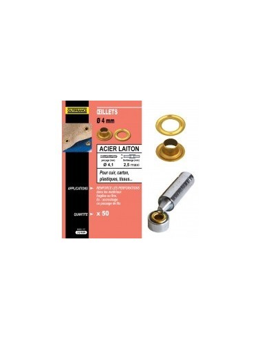 Oeillets diametre 8mm (25p)7631913