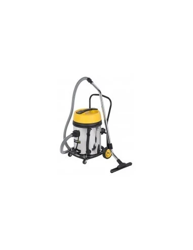 Aspirateur eau / poussiere bi-moteur - 60l boîte - réf :powx325 aspirateur 2 x 1200wcuve:60 l - inox