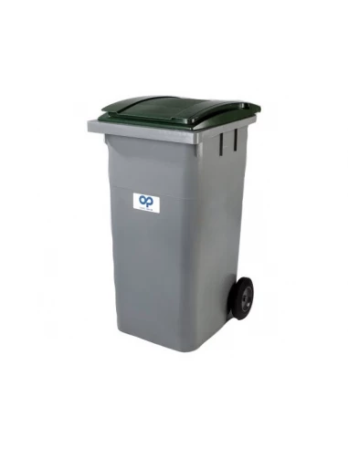 Conteneur poubelle 2 roues 180 litres vert - Plastic omnium