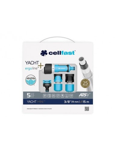 Tuyau CELLFAST Yacht Mini ATS 9mm 15m Tuyau d'arrosage anti-torsion 9mm x 15m - CELLFAST