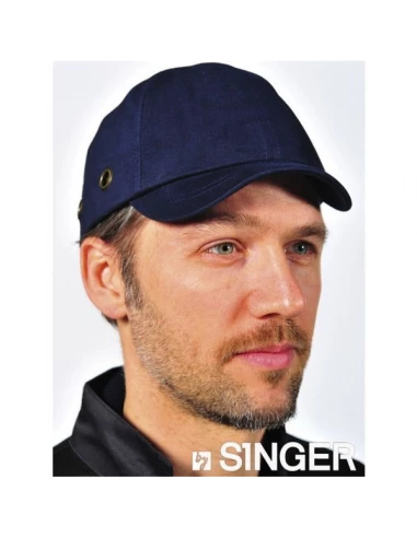 Casquette anti heurt bleu