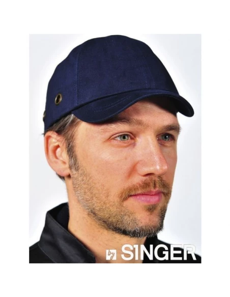 Casquette anti heurt bleu