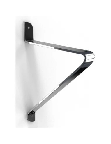 Equerre bellucci acier argent 200x180mm