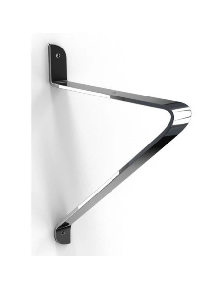 Equerre bellucci acier argent 200x180mm