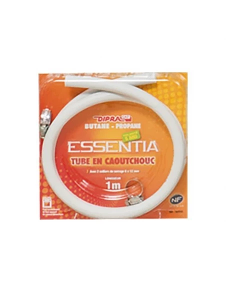 069100 tube caout 1m 6x12mm essentia + 2 colliers butane propane