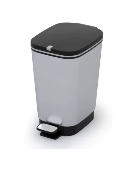 Poubelle a pedale + seau inox 6 l