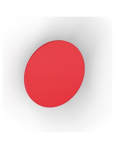 Patère Rouge Acier Zero Design minimaliste, fixation invisible - bolis italia