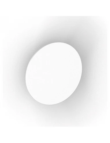 Patere zero blanc acier diam 90mm