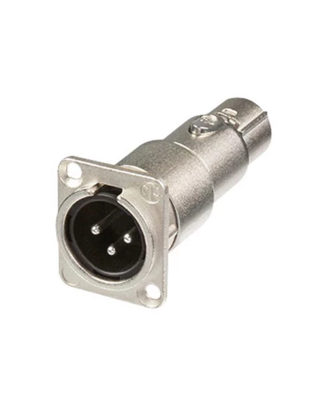 Neutrik - embase xlr male vers xlr femelle - traversée de panneau