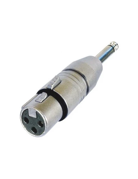 Xlr femelle 3 points vers jack 1/4' mono