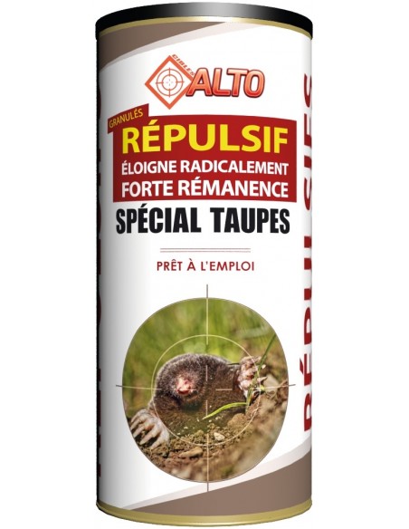 Répulsif Taupe Granulé Éloigne les taupes naturellement - Cibles Alto