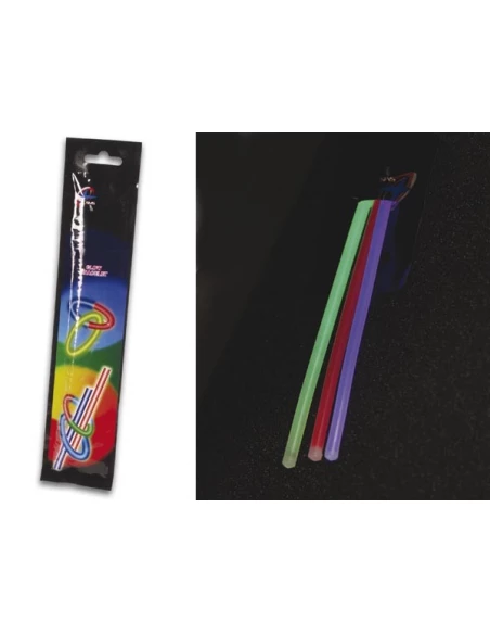 Jeu de tubes fluorescents i 0 5 x 20 cm - diffirentes couleurs (3 pcs / jeu)