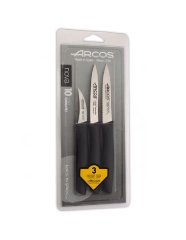 Blister 3 couteaux office nova
