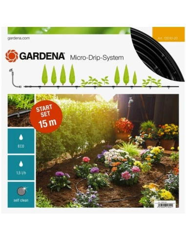 Kit pour haies micro-drip 15 m tuyau 4,6 mm