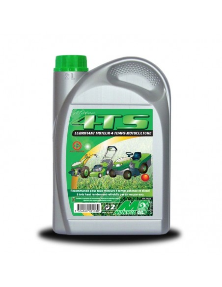 Lubrifiant huile moteur 4 temps motoculture 2 litres - MINERVA OIL
