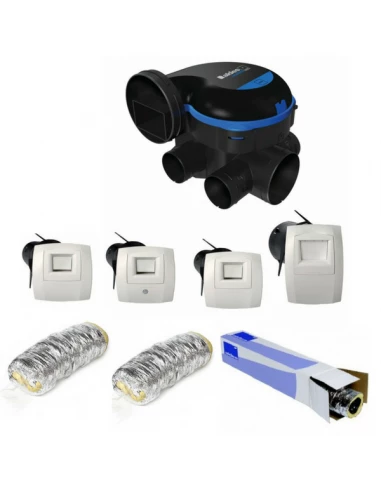 Kit complet 4 bouches gaines et vmc easyhome hygro premium mw basse consommation - ALDES