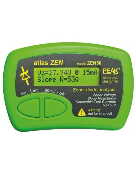 Atlas zen - analyseur de diodes zener (0 - 50 v)