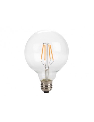 ampoule à filament led - style rétro - g95 - 4 w - e27 - blanc chaud intense
