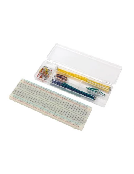Platine d'experimentation sans soudure - 830 points de connexion + fils de raccordement - 140 pcs