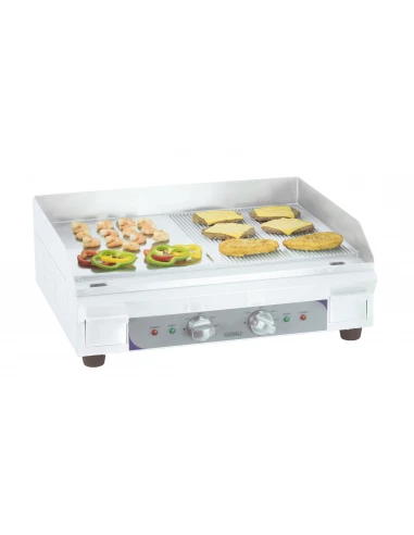 Plaque à snacker électrique premium lisse - rainurée - CASSELIN