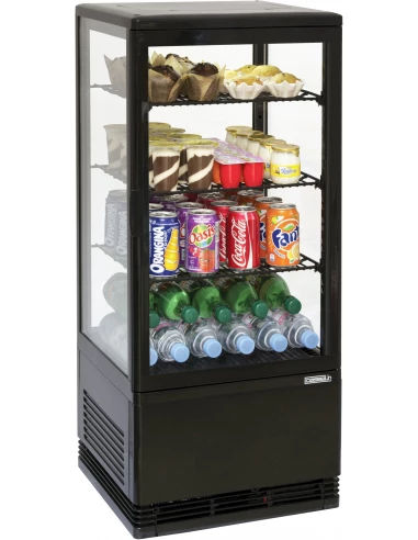Mini vitrine réfrigérée positive 78L Noire - CASSELIN