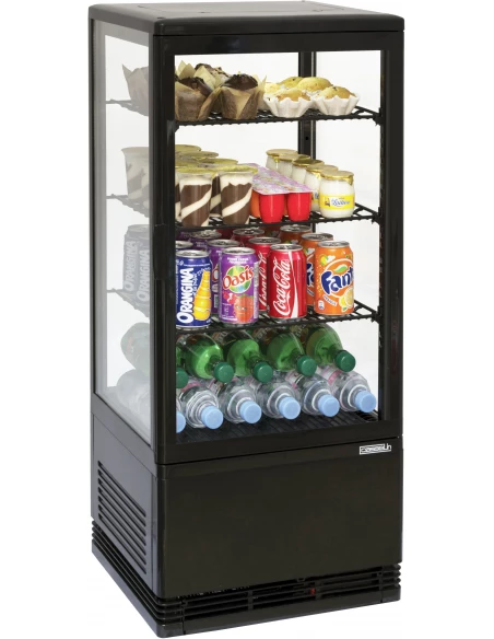 Mini vitrine réfrigérée positive 78L Noire - CASSELIN