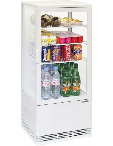 Mini vitrine réfrigérée positive 78L Blanche - CASSELIN