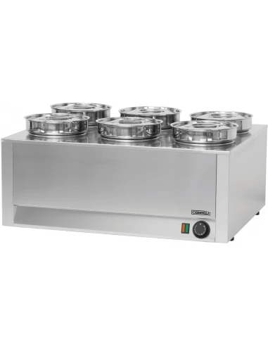 Bain-marie à sauce 6 cuves