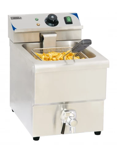 Friteuse électrique avec vanne de vidange 8 litres - CASSELIN