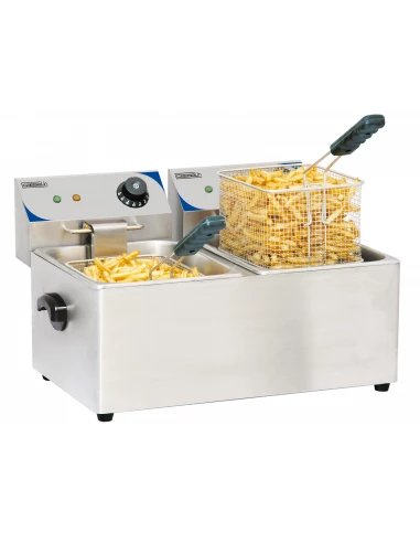 Friteuse électrique 2 x 4 litres - CASSELIN