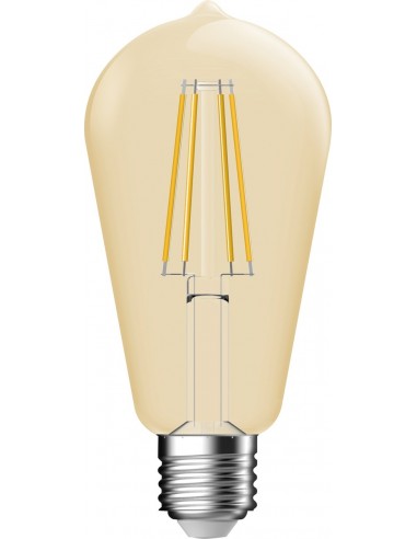 Ampoule LED Edison Or E27 Design vintage, lumière chaude dorée - Dhome
