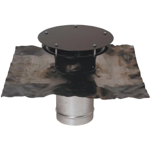 Sortie toit ronde brune +