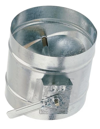 Registre de reglage galvanise a commande manuelle diametre 125mm - Atlantic