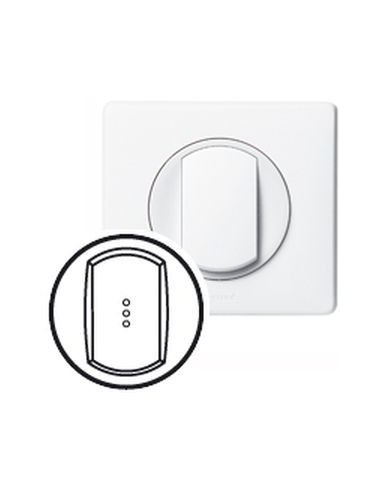 Enjoliveur Céliane Prise 2P+T Blanc Finition élégante pour prise électrique 2P+T - LEGRAND