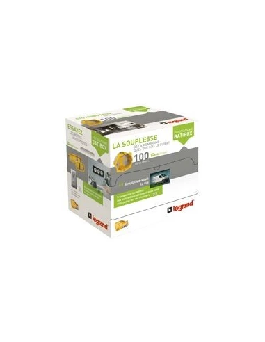 Distributeur de 100 Boîtes d'encastrement 1 poste Ecobatibox profondeur 40mm - Legrand