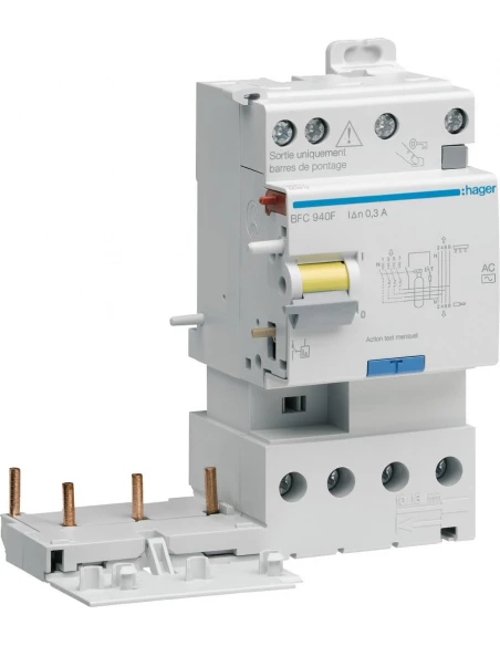 Bloc dif 3p+n 40a 300ma ac