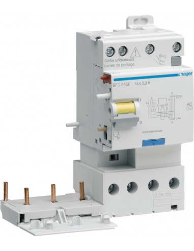 Bloc dif 3p+n 25a 30ma ac
