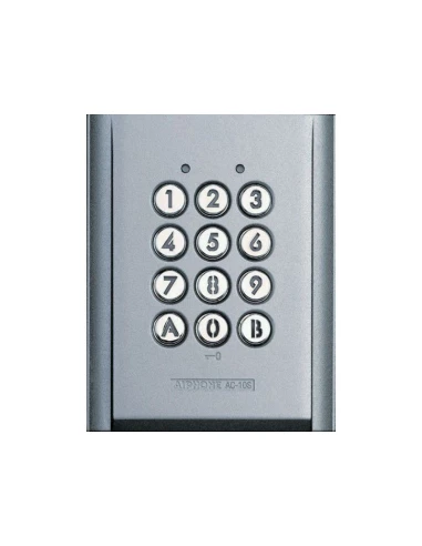 Clavier Saillie Métal Injecté, Rétro Éclairé, 100 Codes & 2 Relais